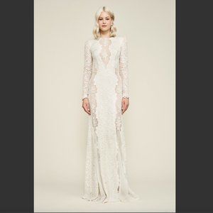 Tadashi Shoji BHLDN Hotah Long Sleeve Wedding Gown